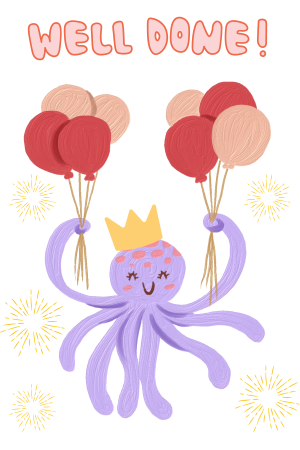 Congratulation Octopus